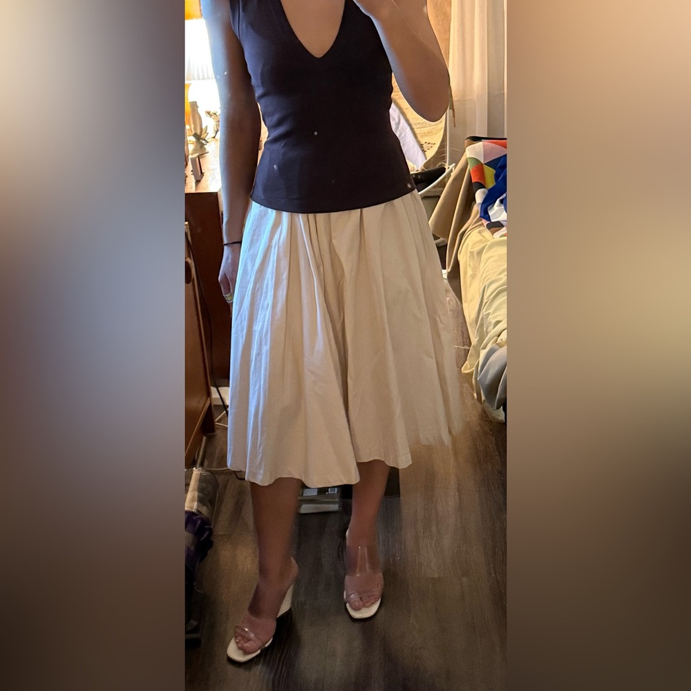 Vintage Yves Saint Laurent Rive Gauche full skirt XS/S